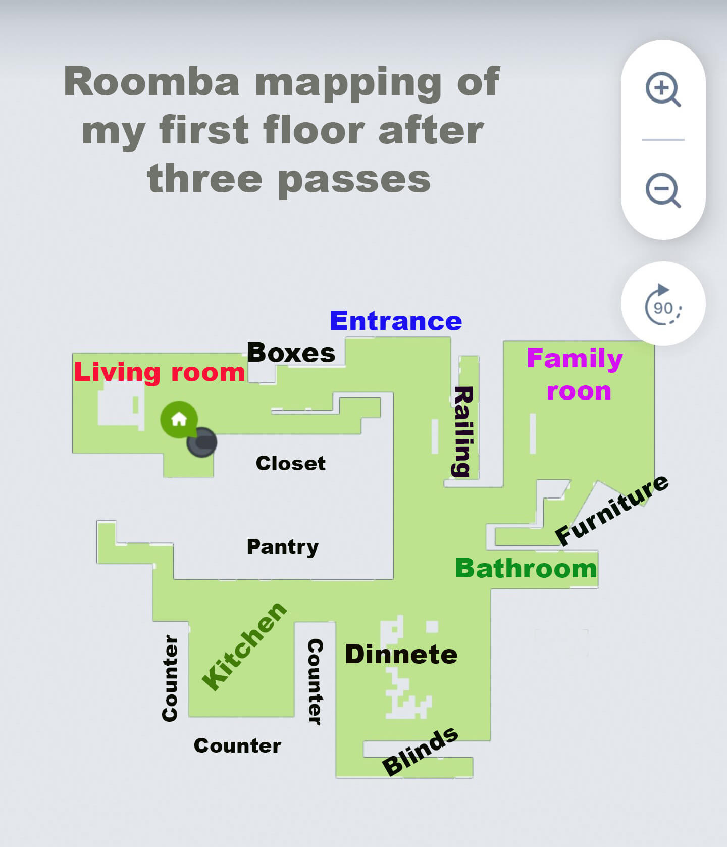 roomba i3 mapping tips