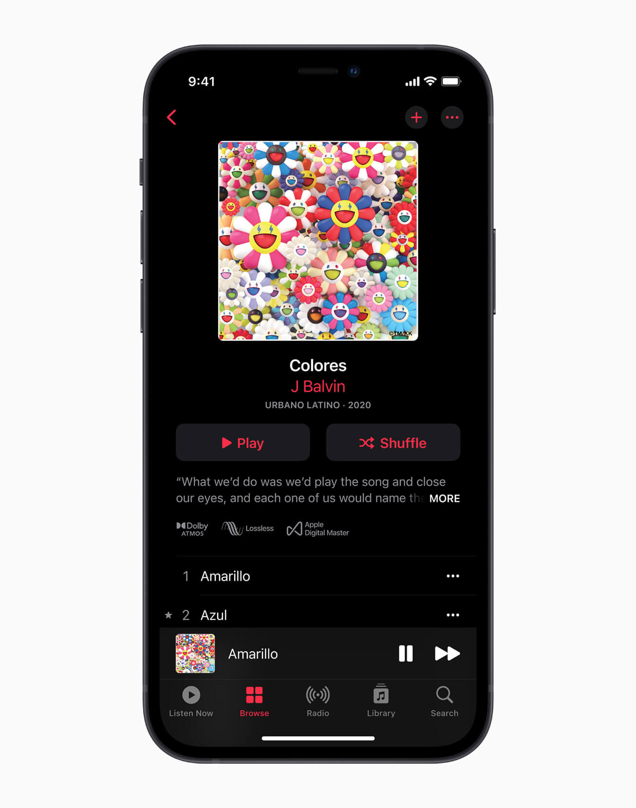 Apple Music screen