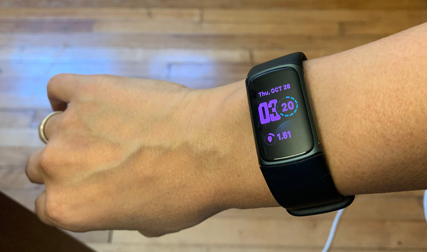 Fitbit Charge 5 on arm