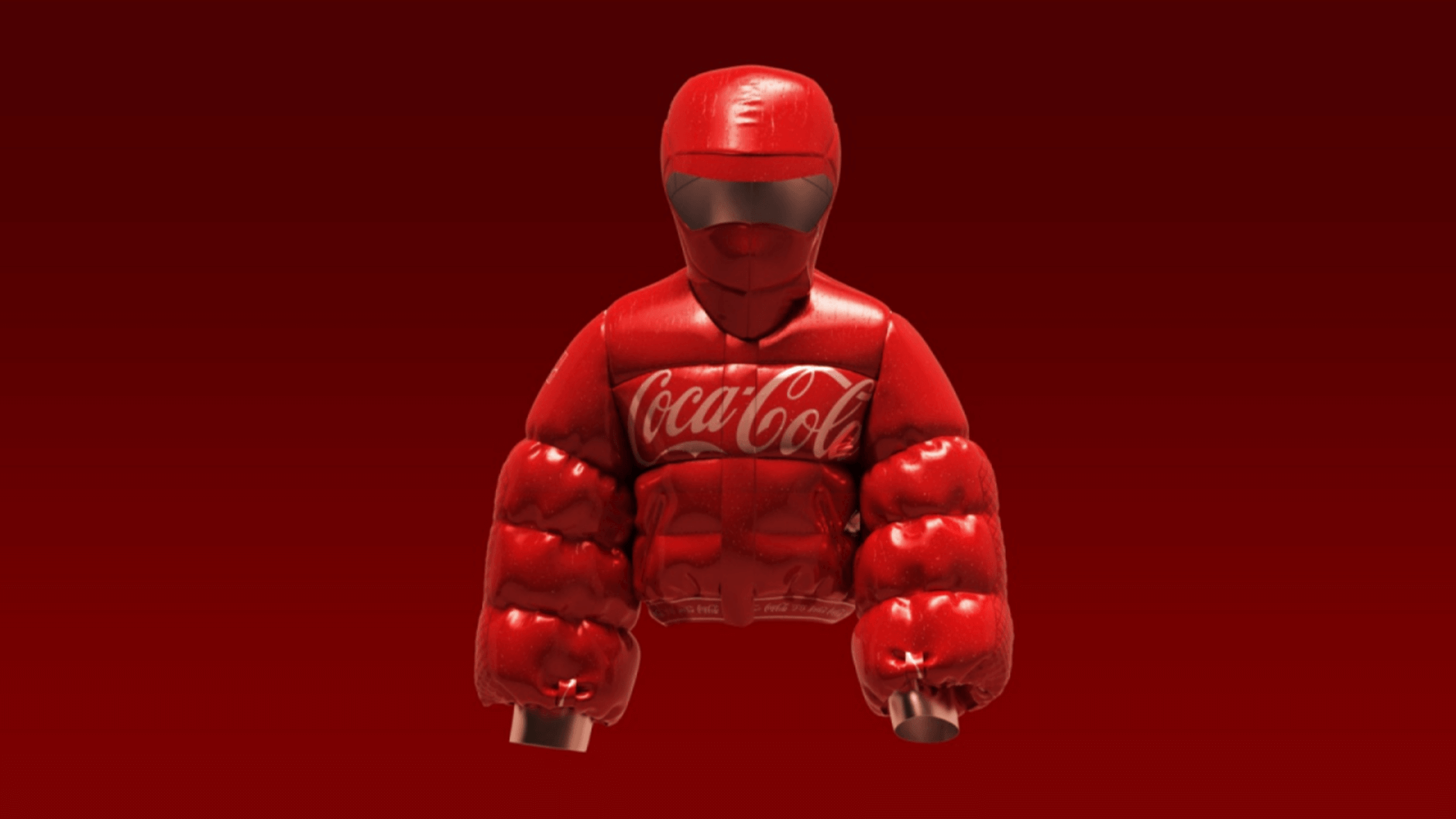 Coca-Cola bubble jacket NFT for avatars