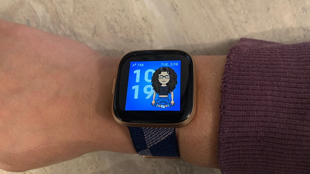 My Bitmoji on the Fitbit Versa 2