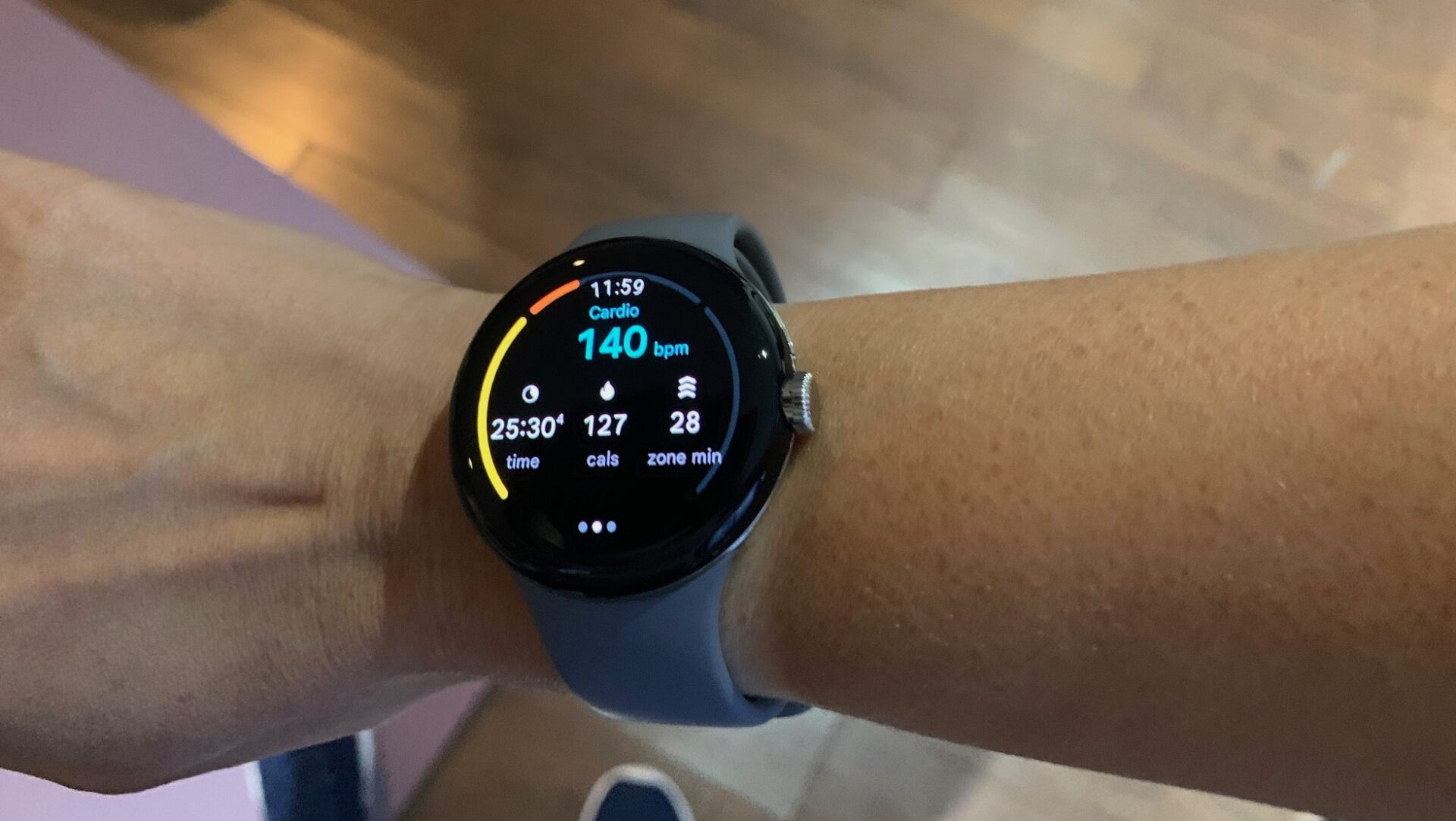 Pixel Watch workout stats