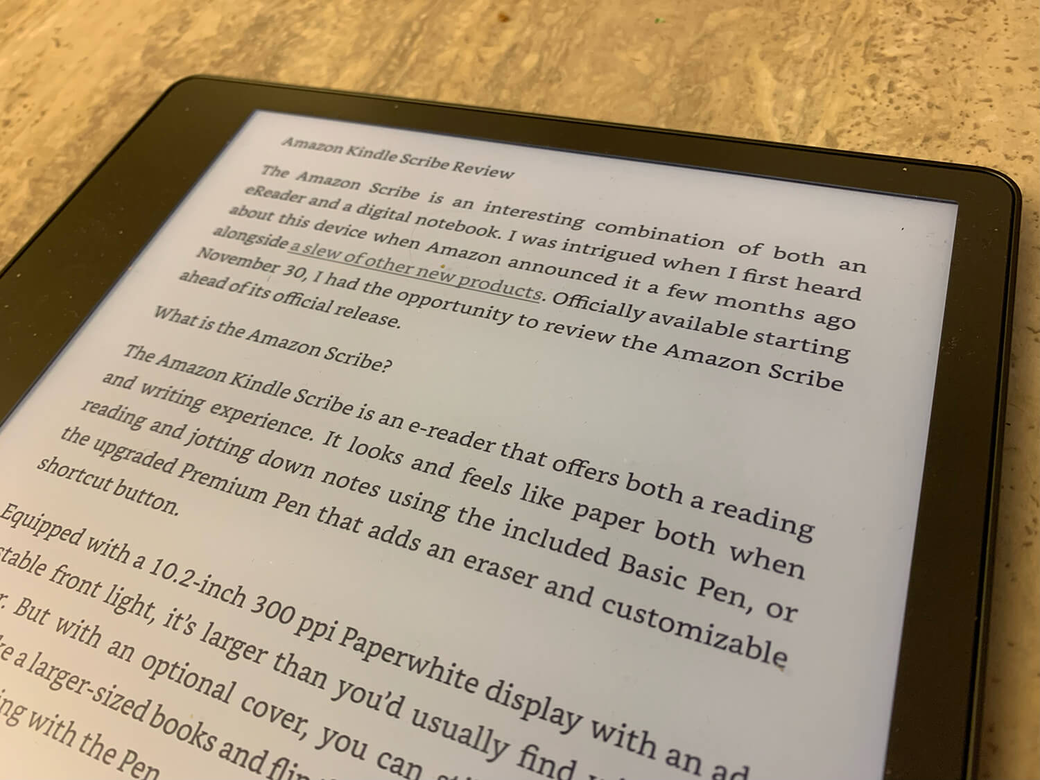 Amazon Kindle Scribe my document