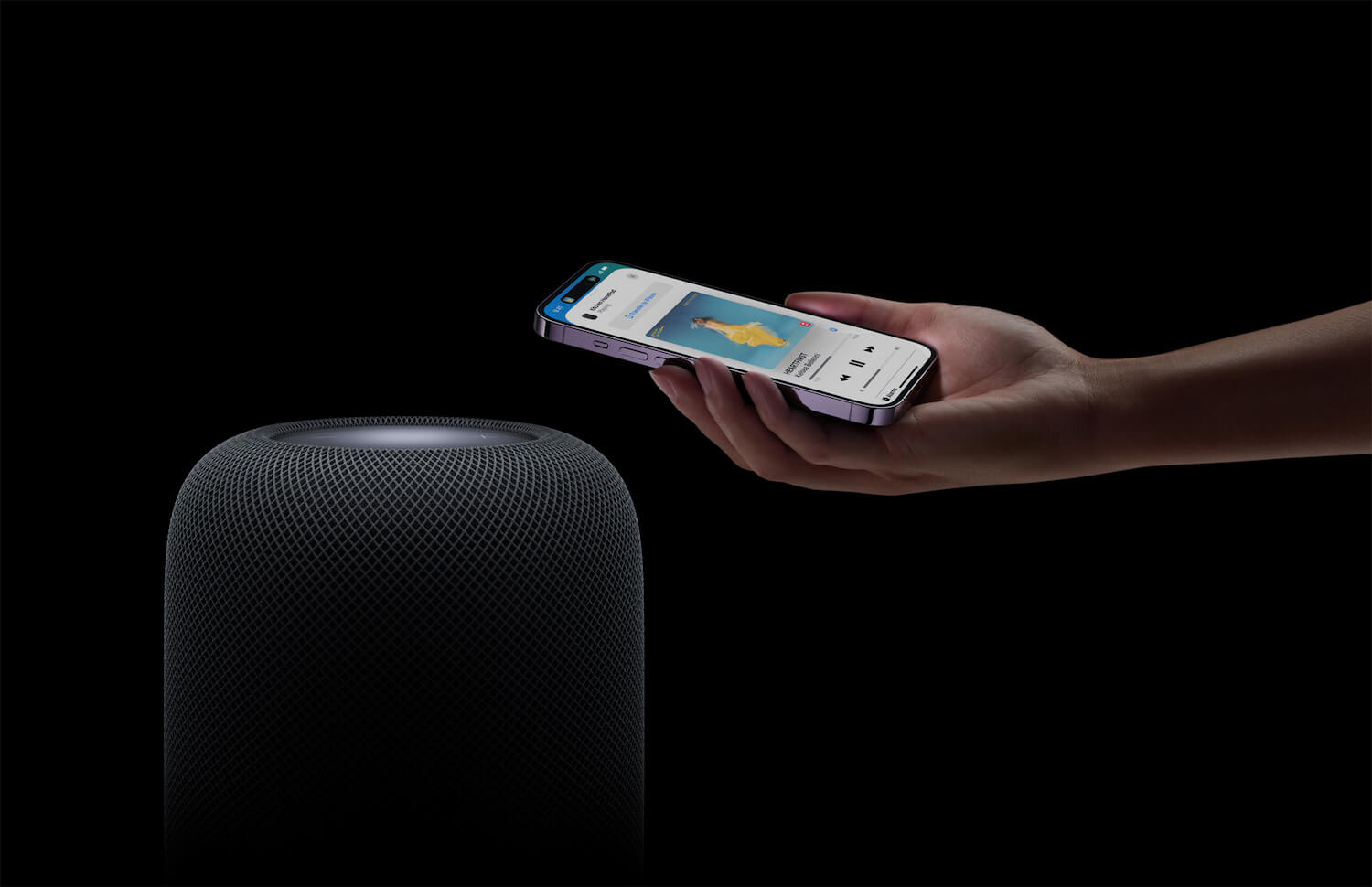Apple HomePod 2nd-gen with iPhone