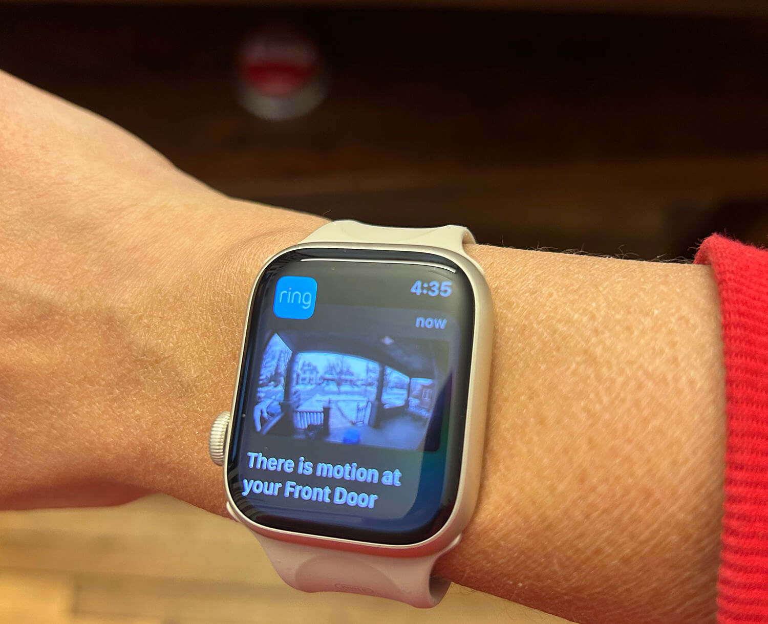 Apple Watch Ring doorbell notification