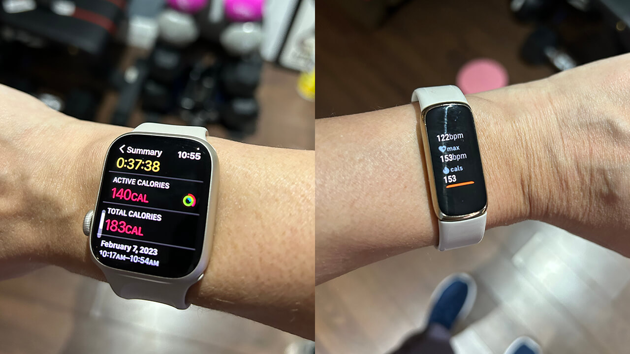 Apple Watch vs Fitbit tracking workout