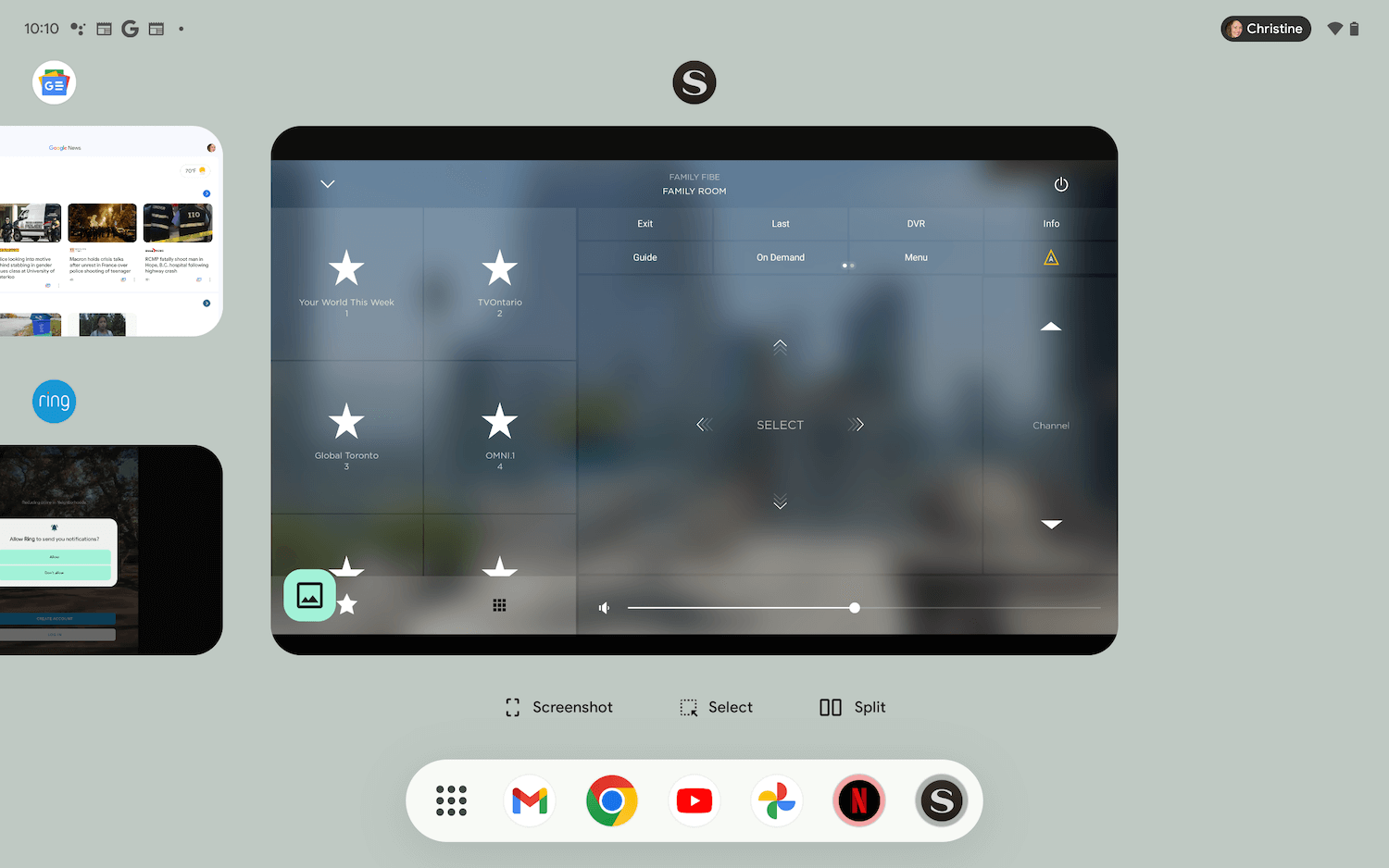 Google Pixel Tablet set up split screen