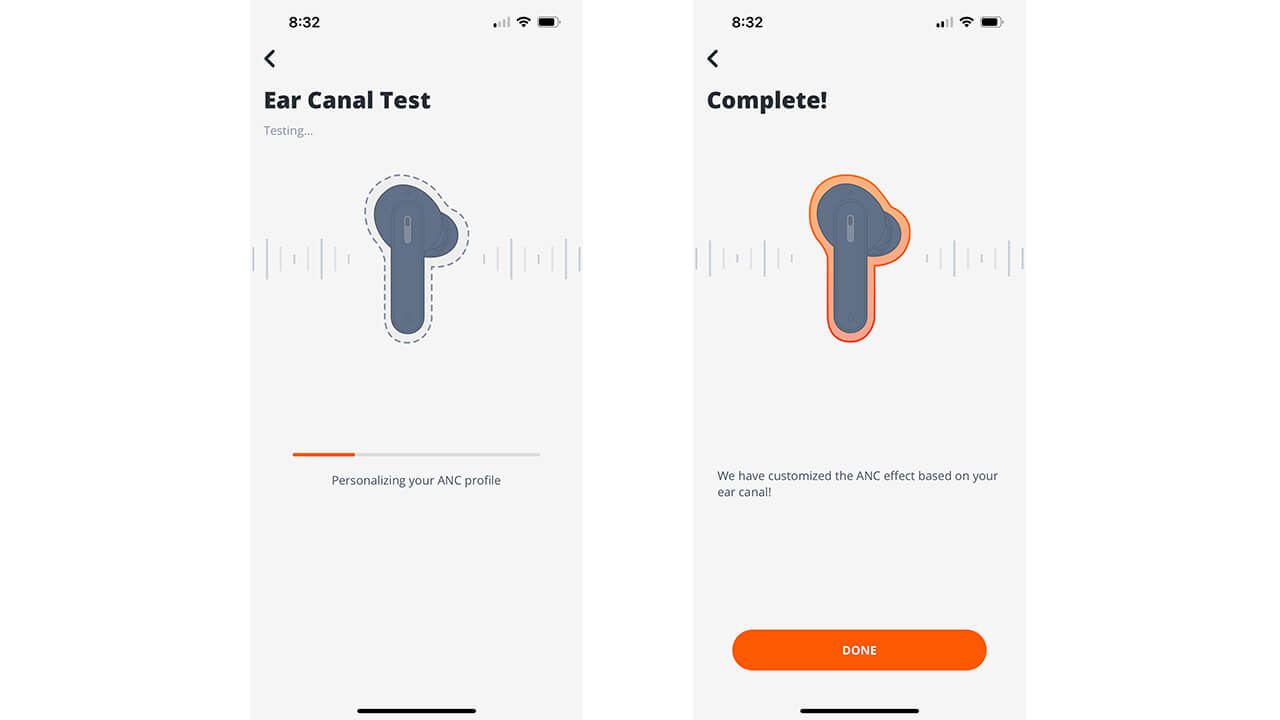 JBL Live Pro 2 ear canal test