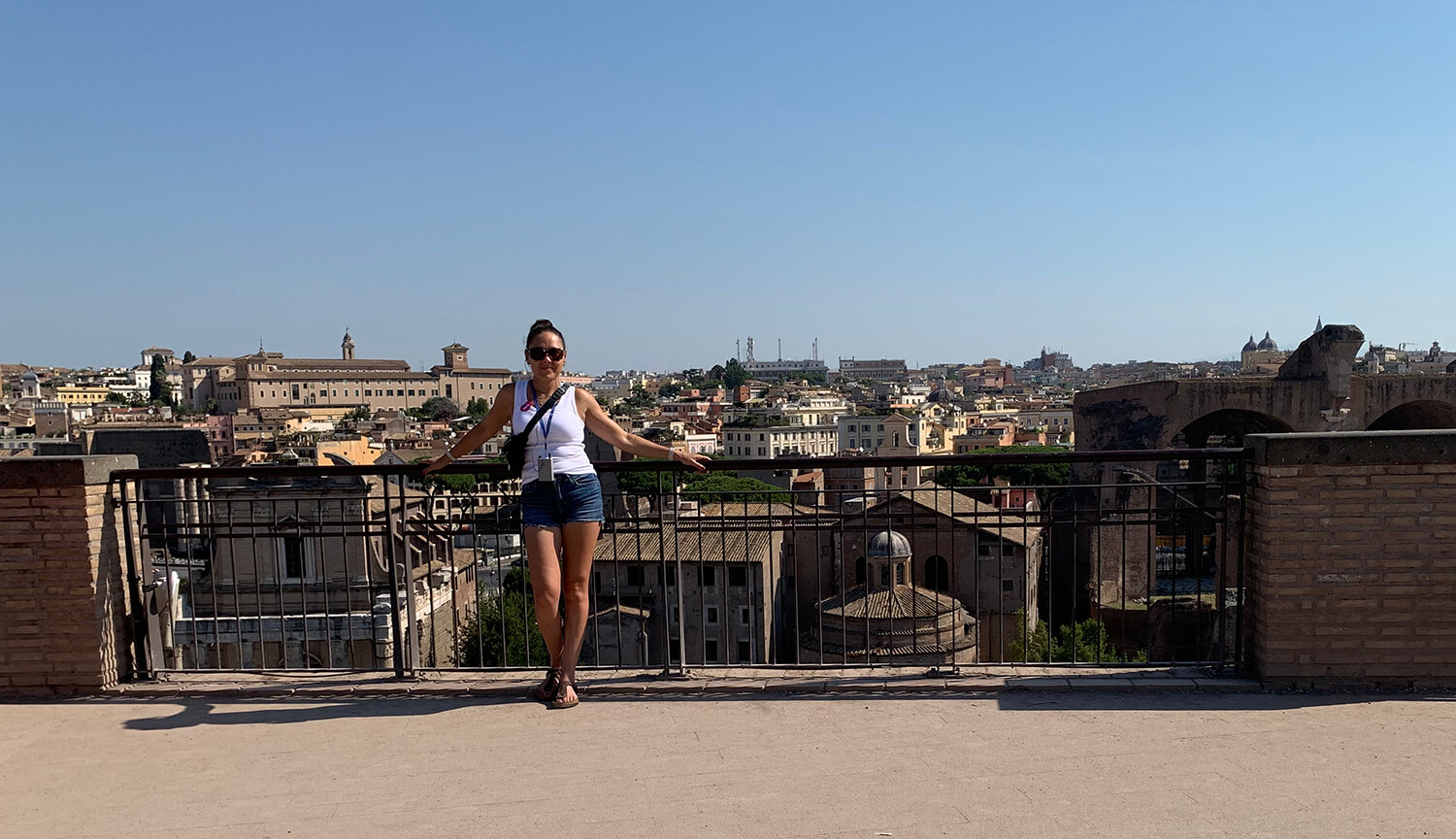 Me posing in a wide shot