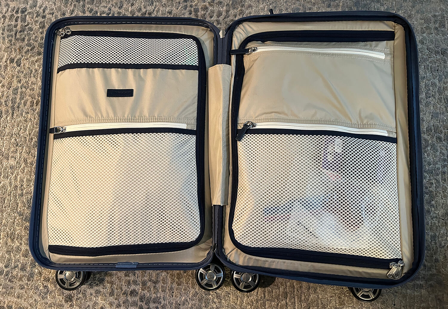 TravelPro luggage inside