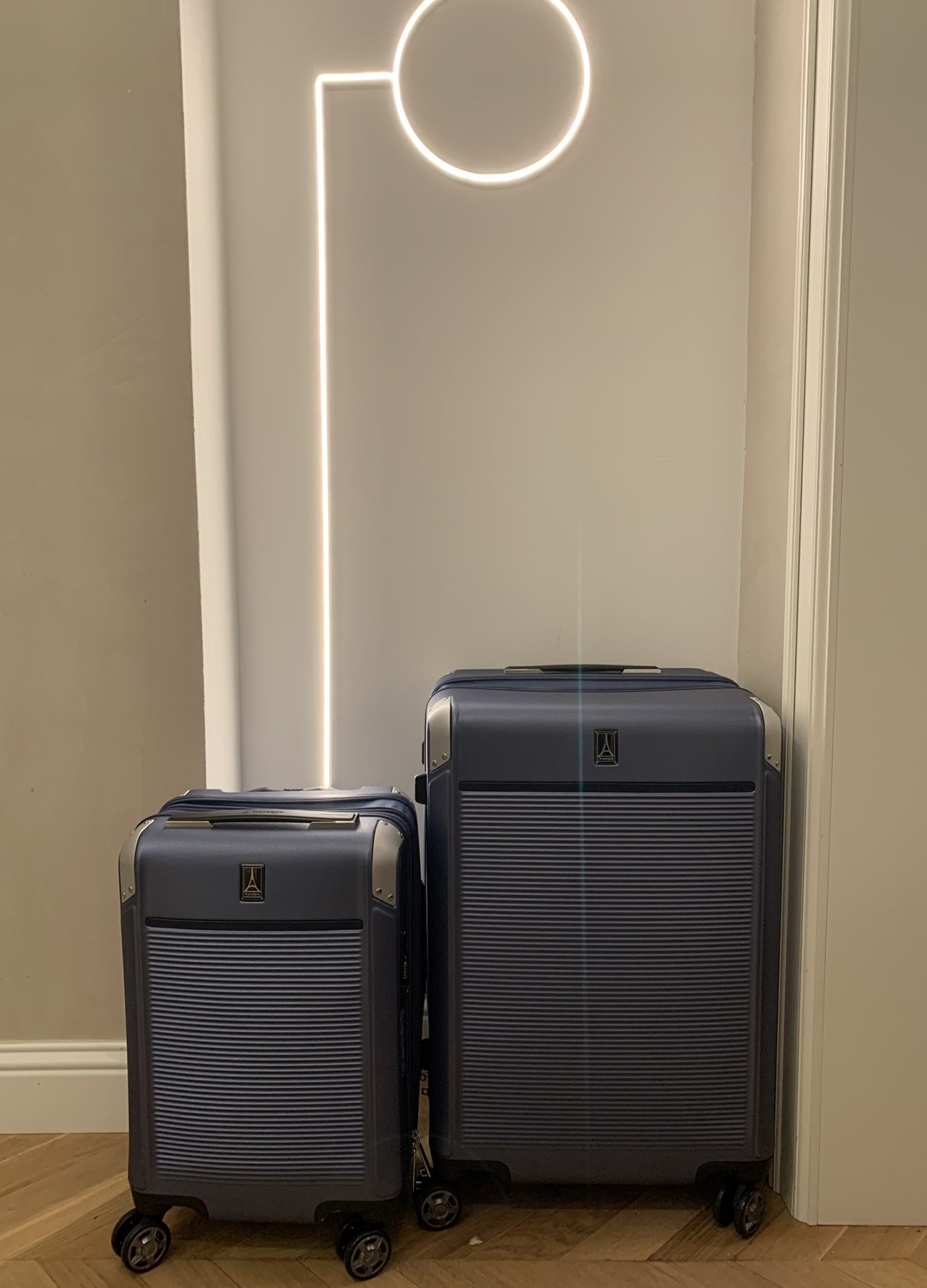 TravelPro luggage in hotel