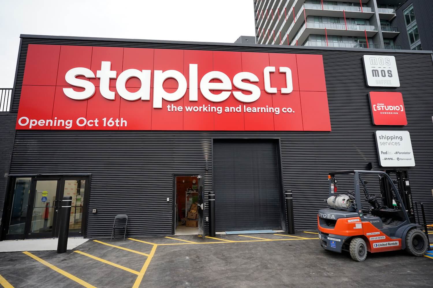 Staples storefront