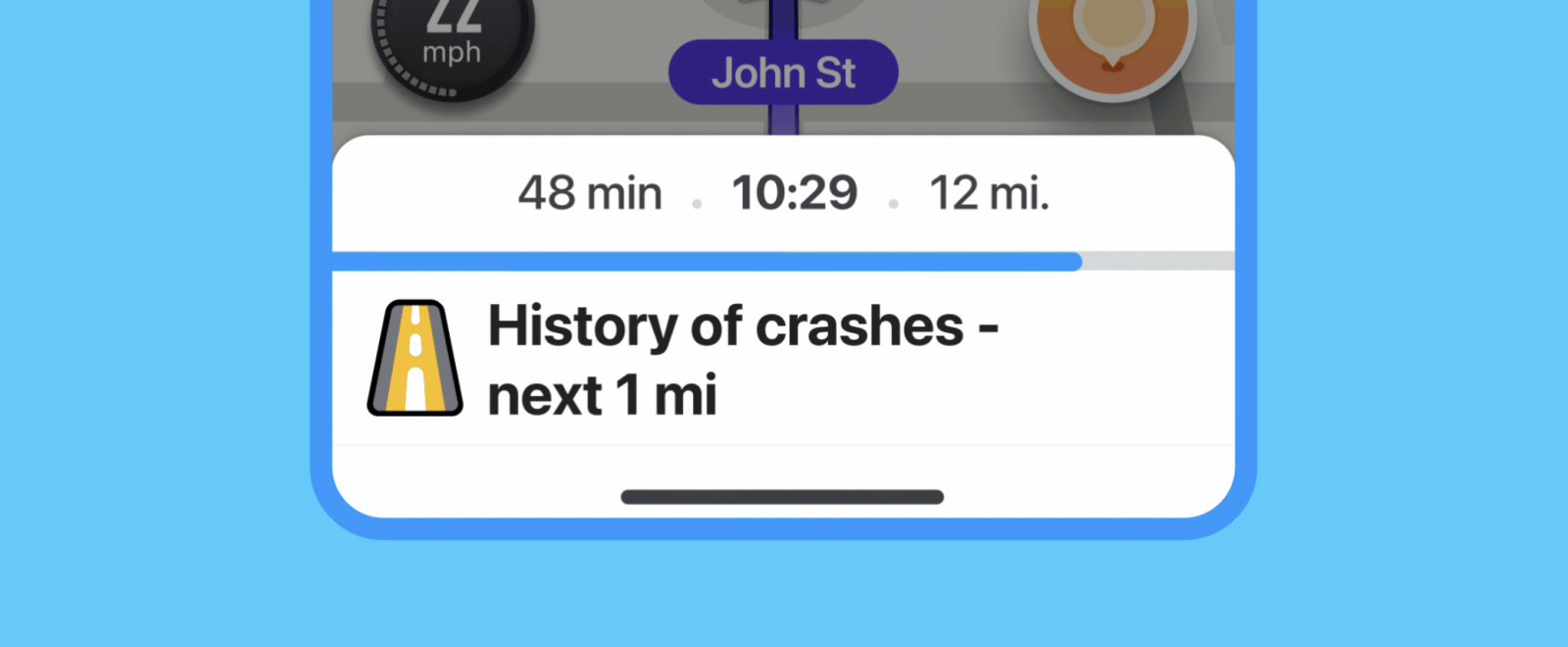 Waze Crash History Alerts