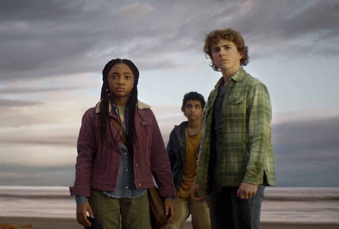 The three main kid characters from Percy Jackson and the Olympians