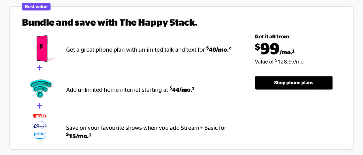 Koodo Happy Stack
