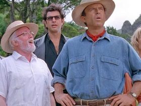 The cast of Jurassic Park