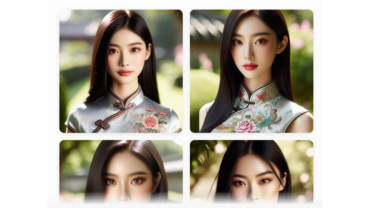 Microsoft Copilot image generation of a beautiful Asian woman
