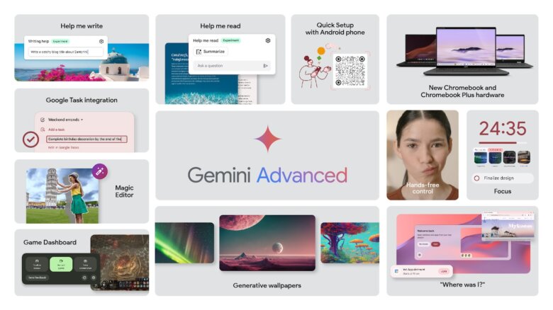 Google Rolls Out New AI, Gaming Features on Chromebook Plus