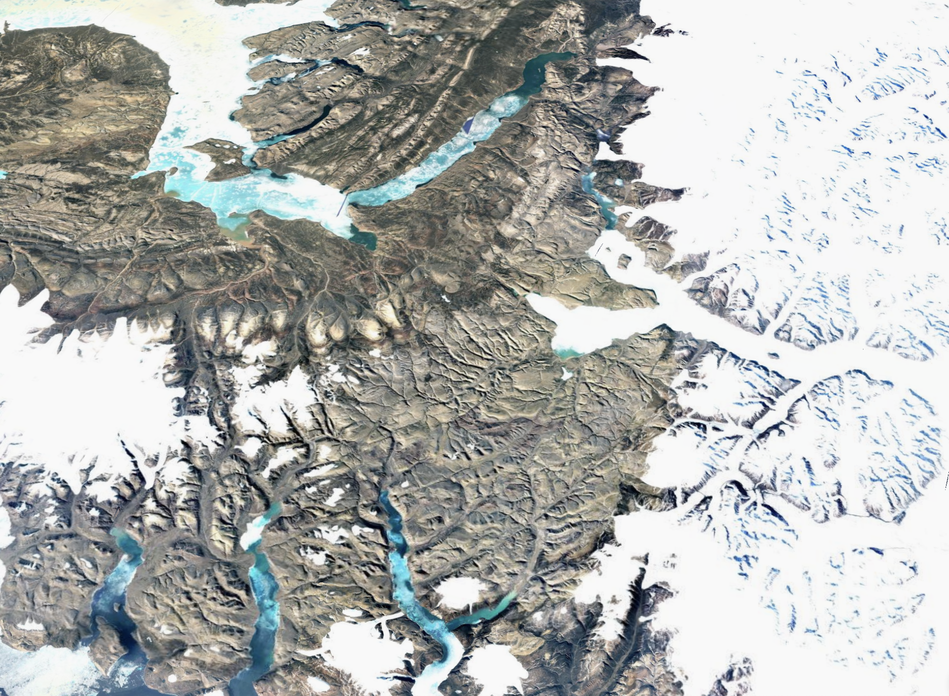 Google Earth Baffin region Canada
