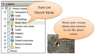 Google Earth Street View historical image