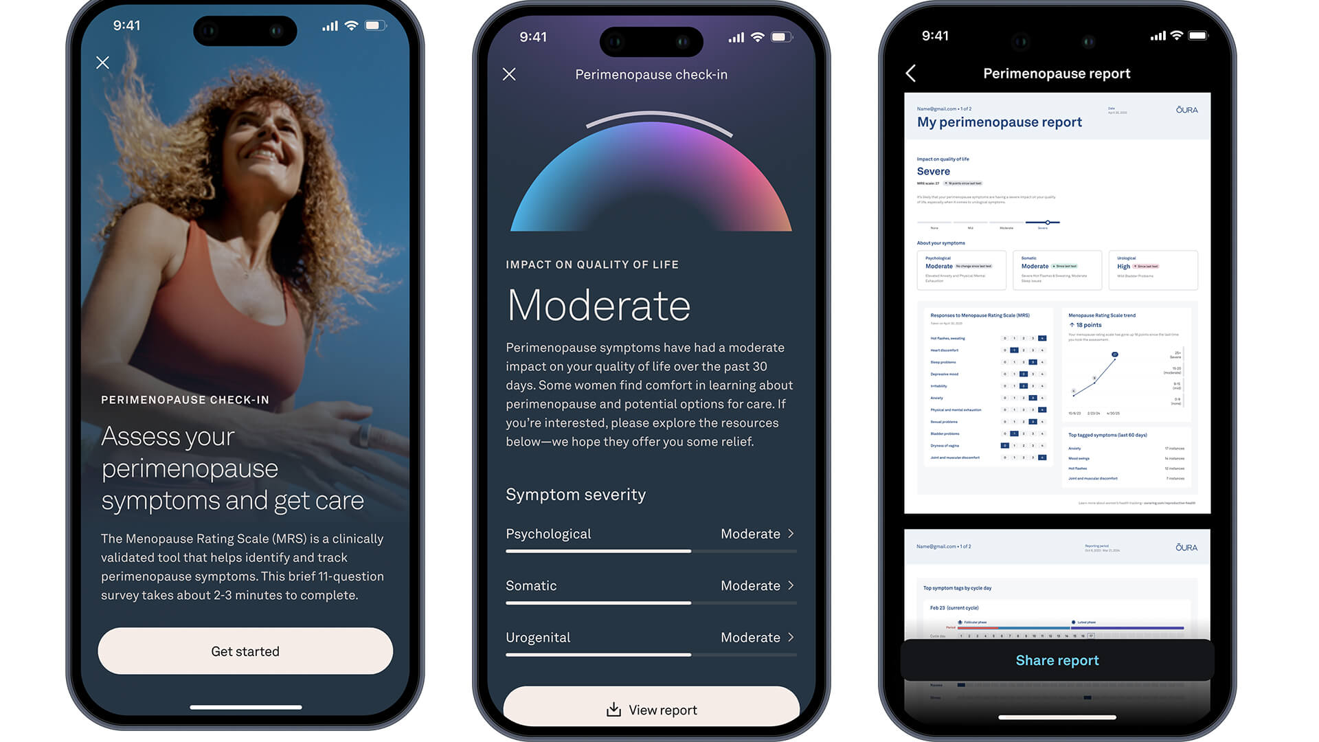 Oura Perimenopause tracking