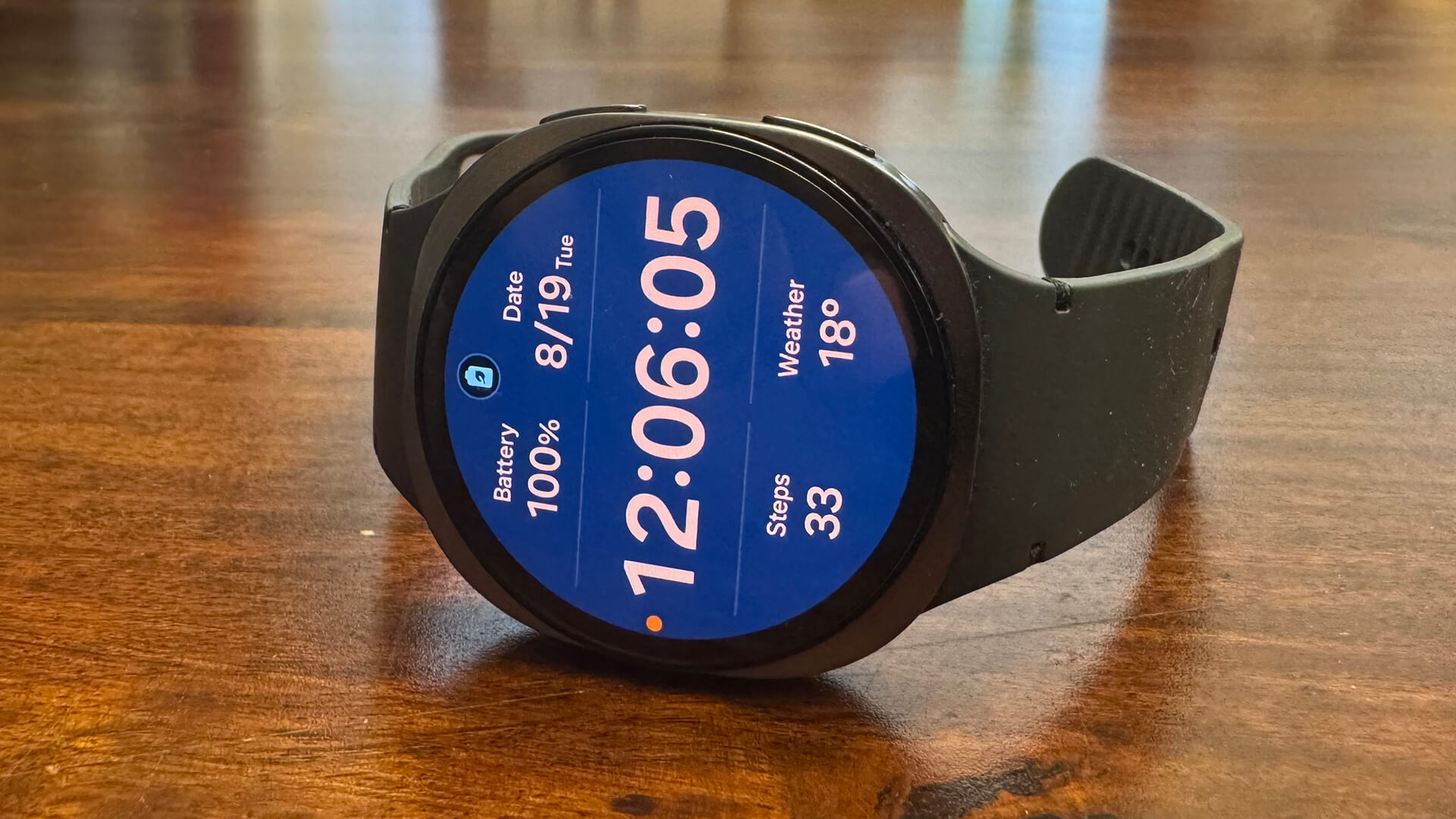 Samsung Galaxy Watch 8 home screen