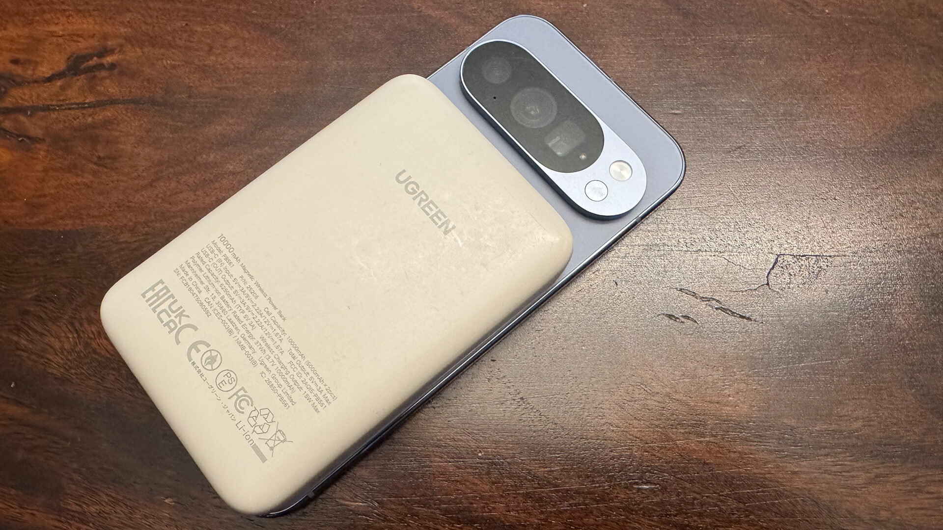 Google Pixel 10 Pro with charger