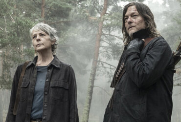 Carol and Daryl standing together on the road in The Walking Dead: Daryl Dixon.