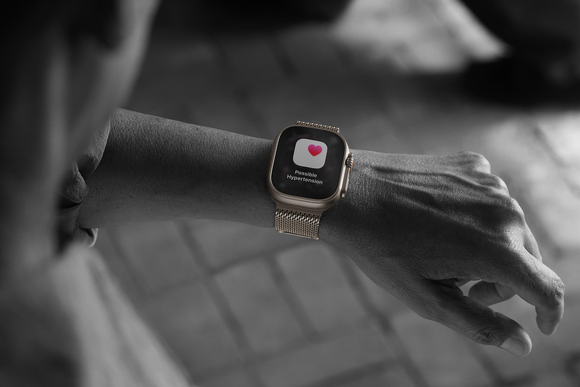 Apple Watch Ultra 3 with hypertension notifications.