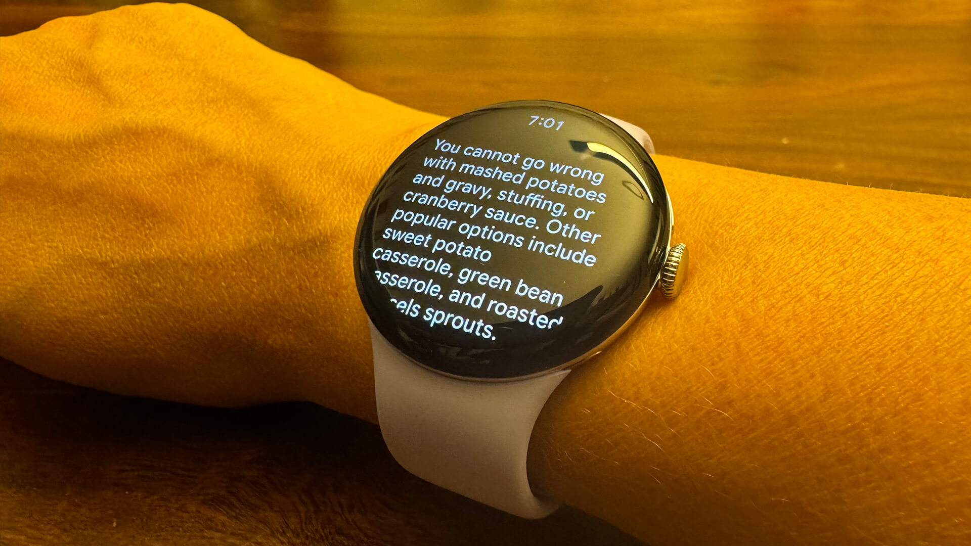 Google Pixel Watch 4 Gemini answer