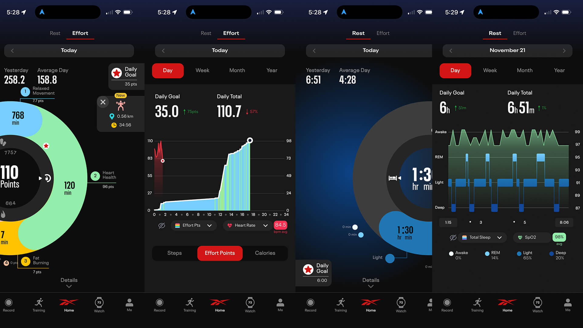 Reebok Pulse smartwatch app