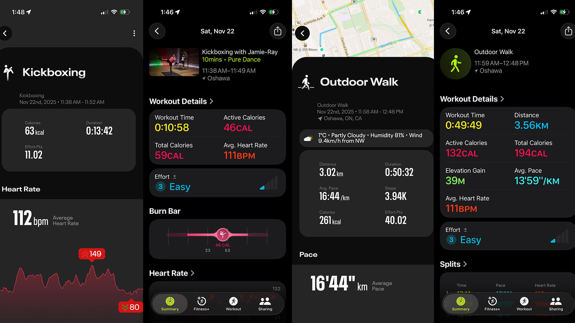Reebok Pulse smartwatch app vs Apple Watch app