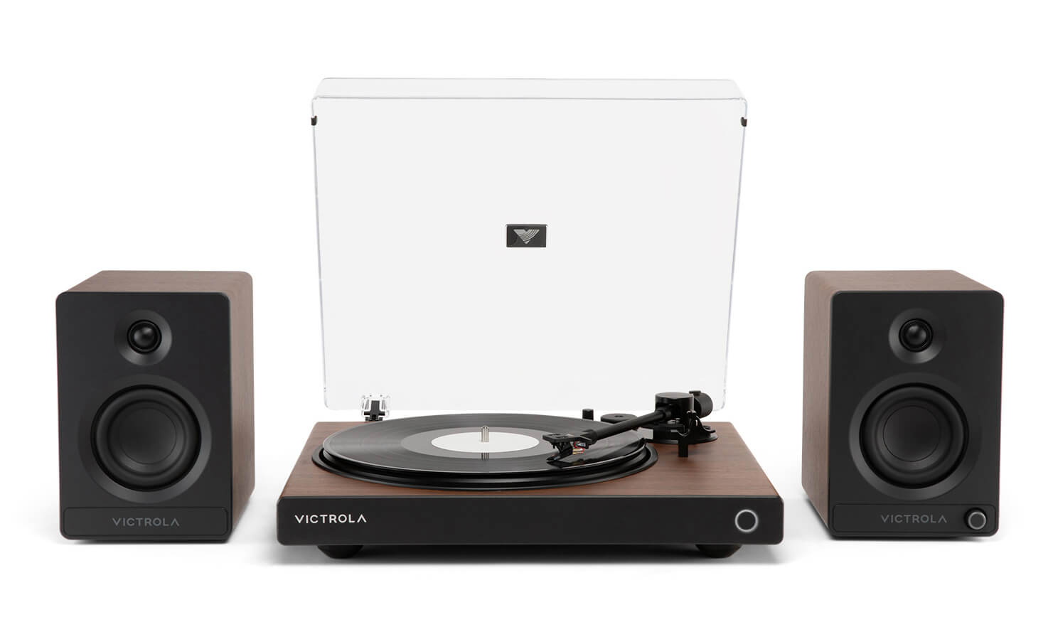 Victrola Wave and Tempo Walnut finish