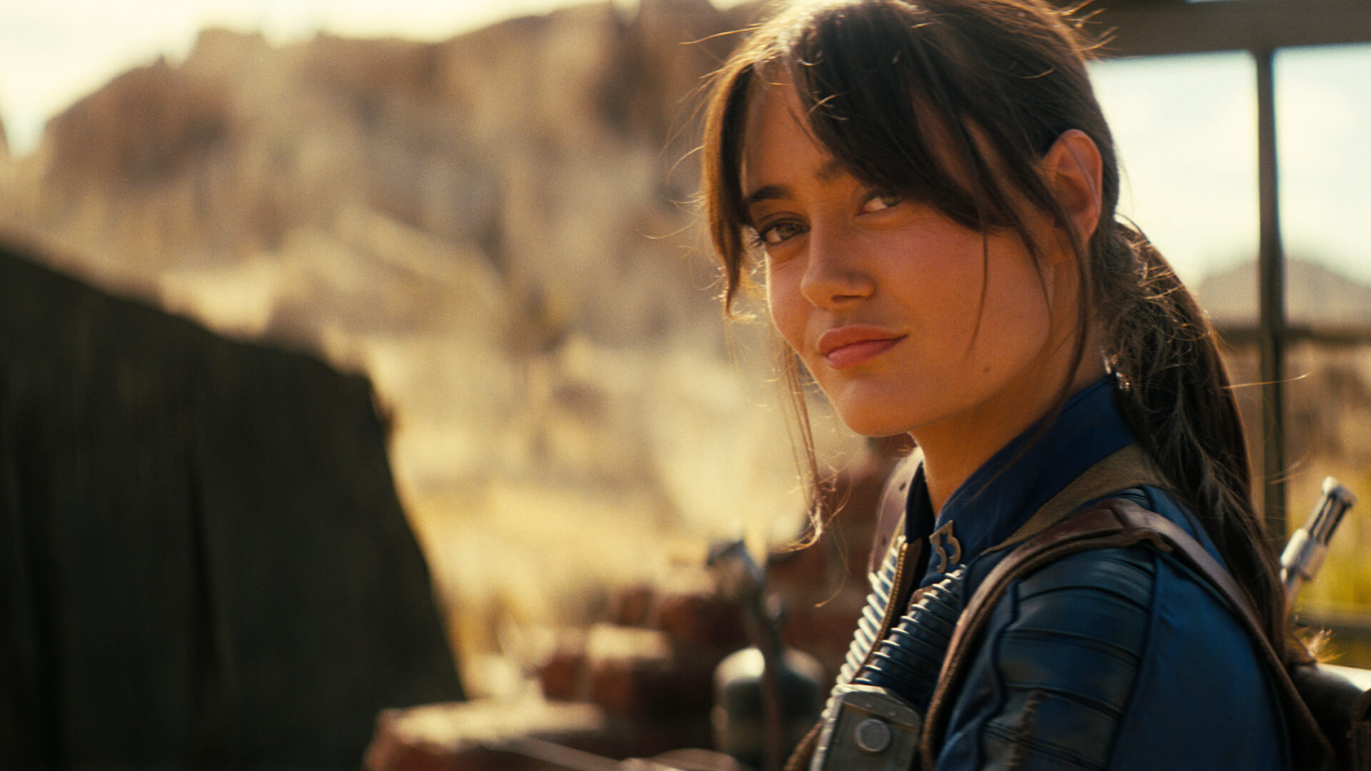 Lucy staring in Fallout.