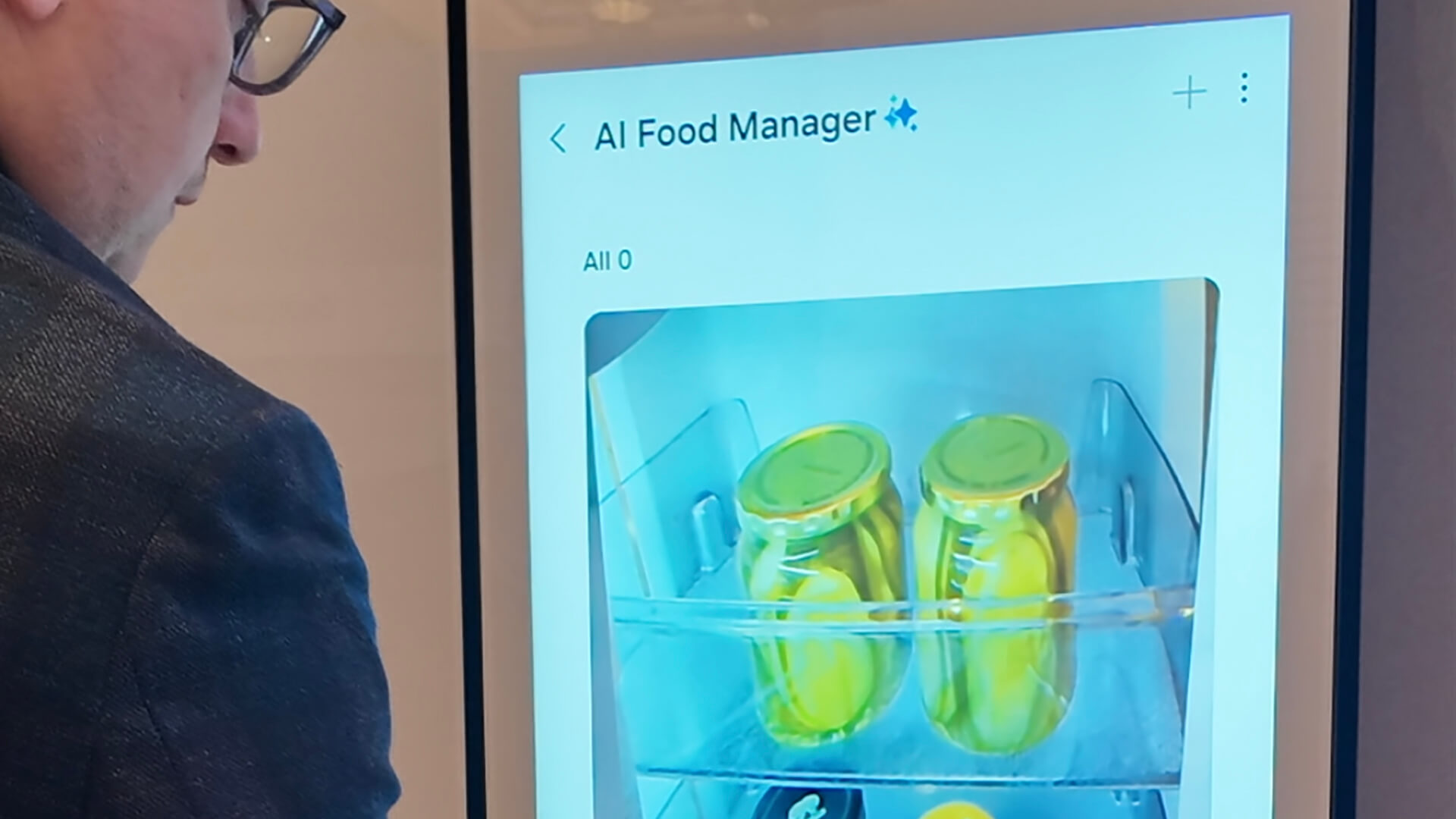 Samsung Bespoke AI fridge AI food manager