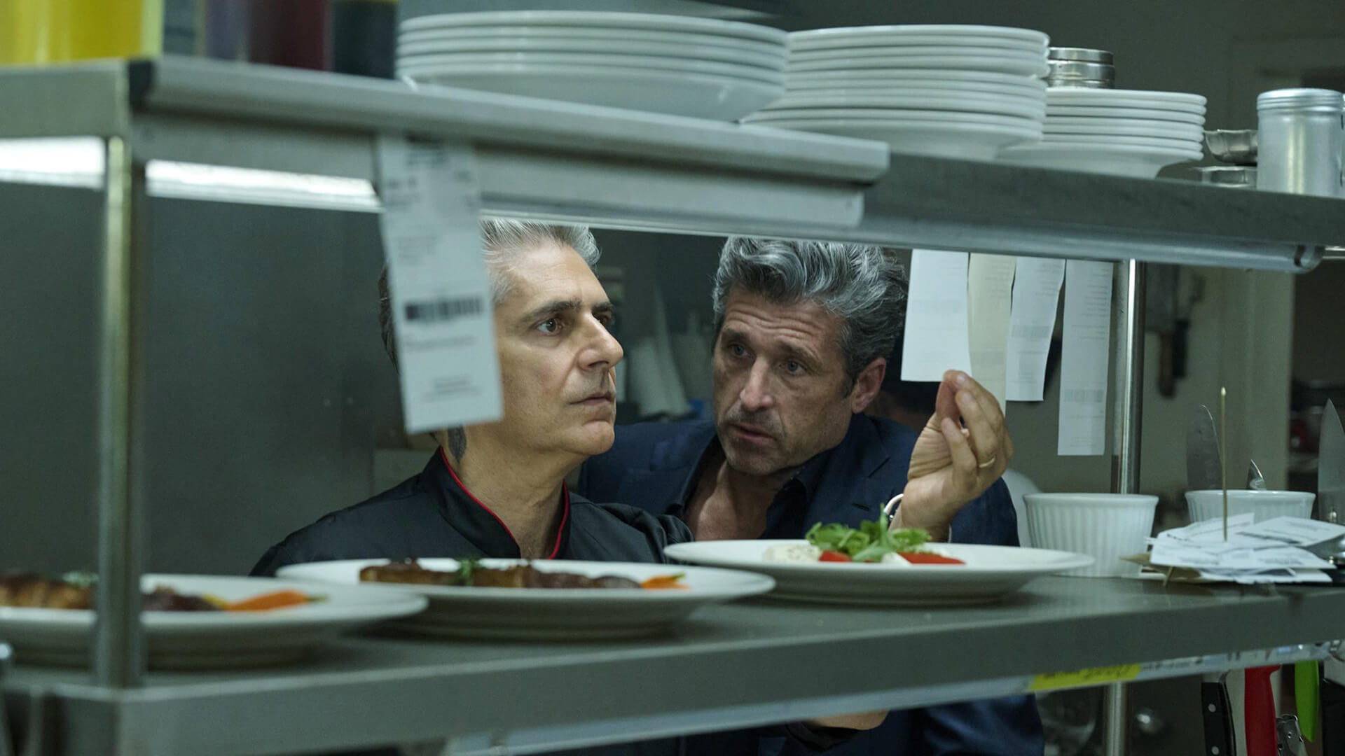 Angelo talking to Dutch at his restaurant in Memory of a Killer.