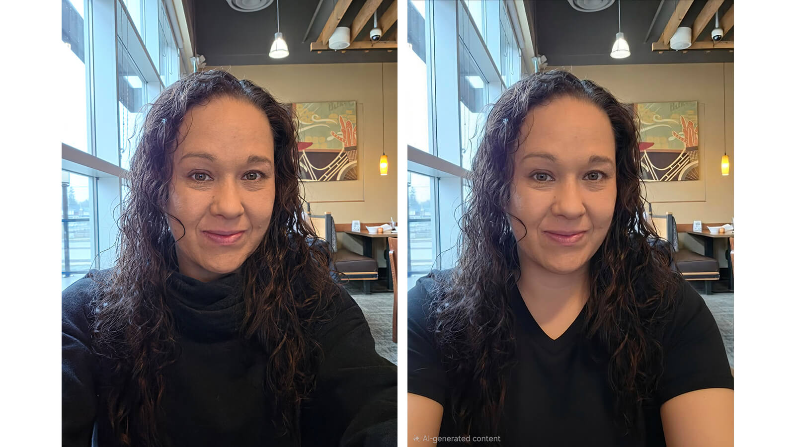 Side by side photos taken with the Galaxy S26 Ultra