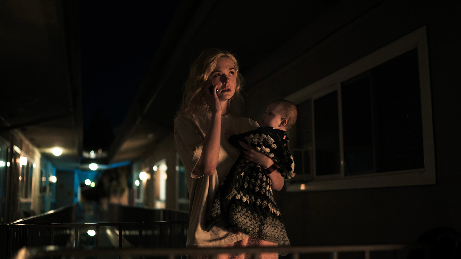 Margo with her baby outside in Margo's Got Money Troubles.