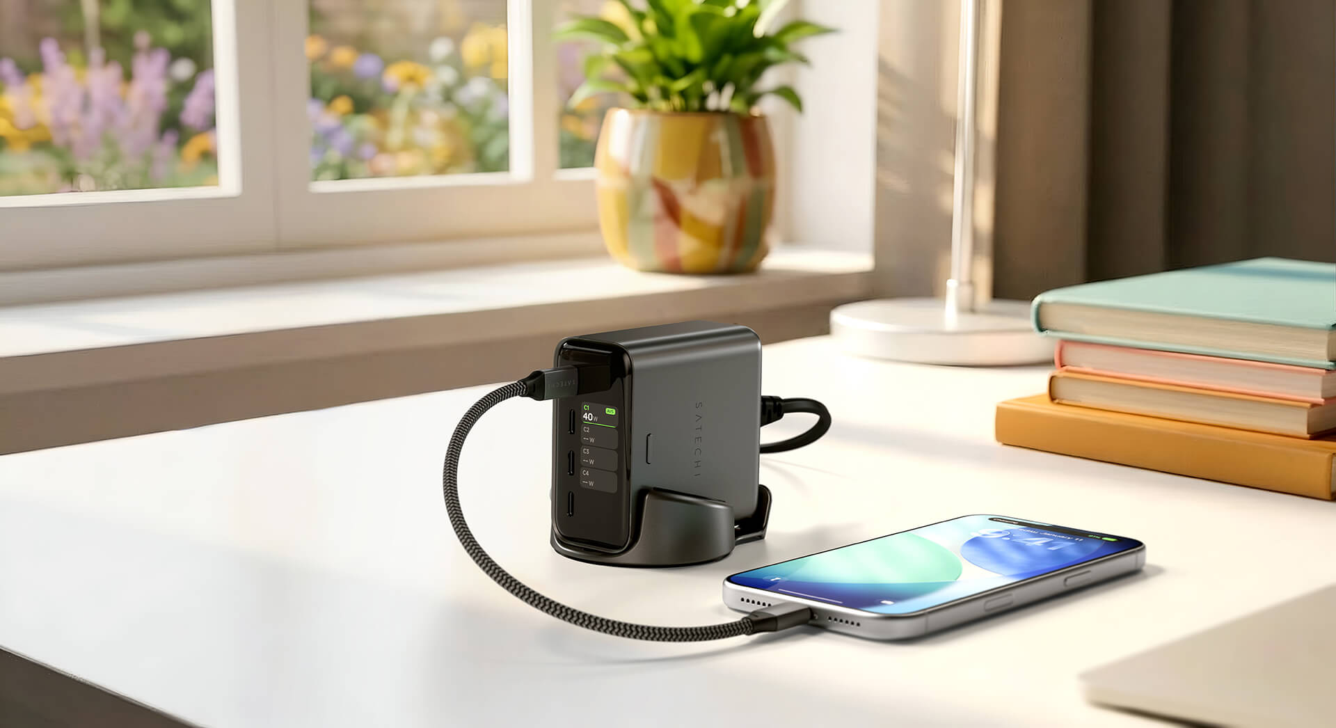 Satechi ChargeView 140W desktop charger
