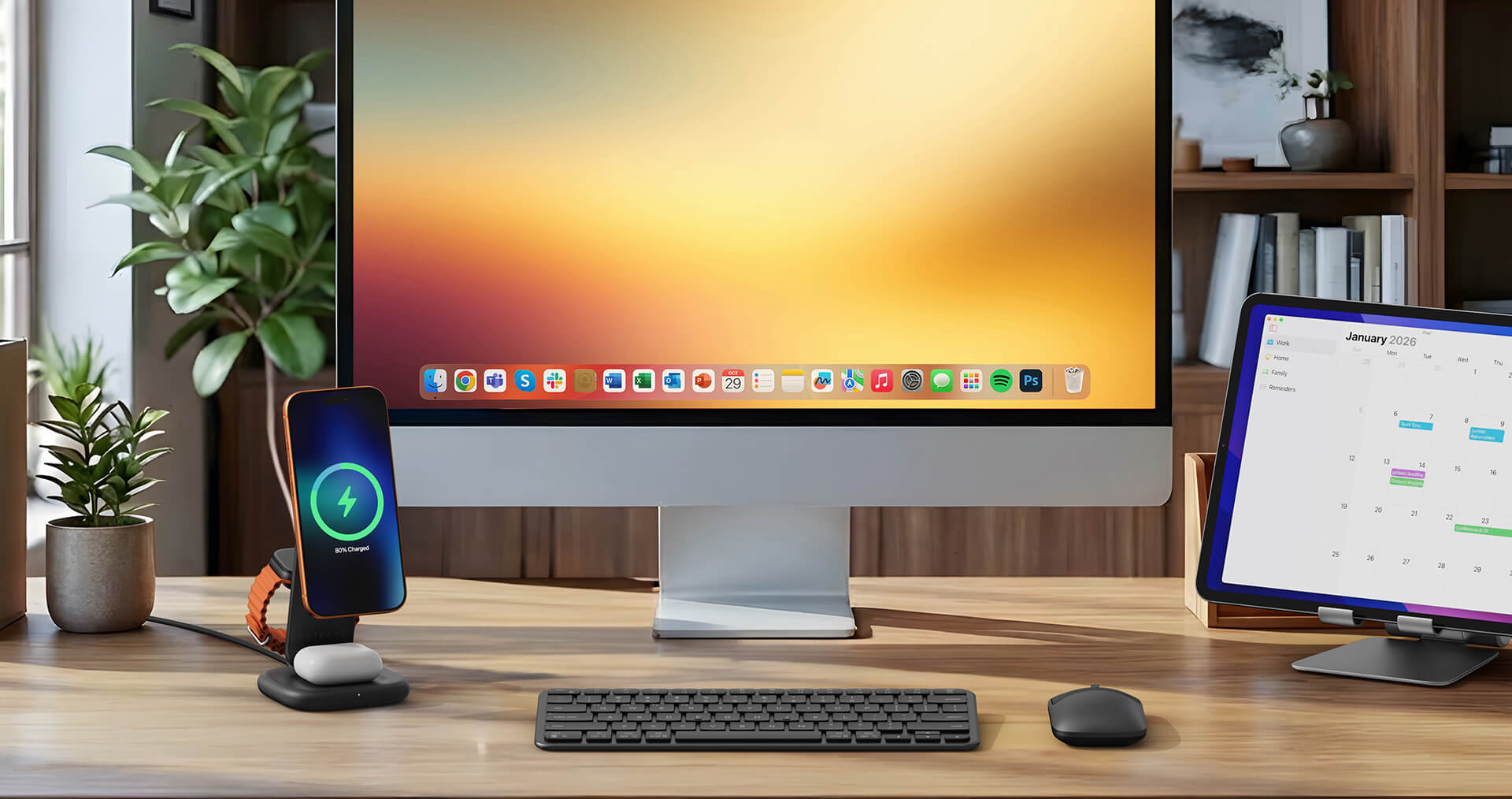 Satechi 3-in-1 foldable wireless charging stand