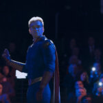 Homelander on stage in The Boys.