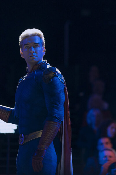 Homelander on stage in The Boys.