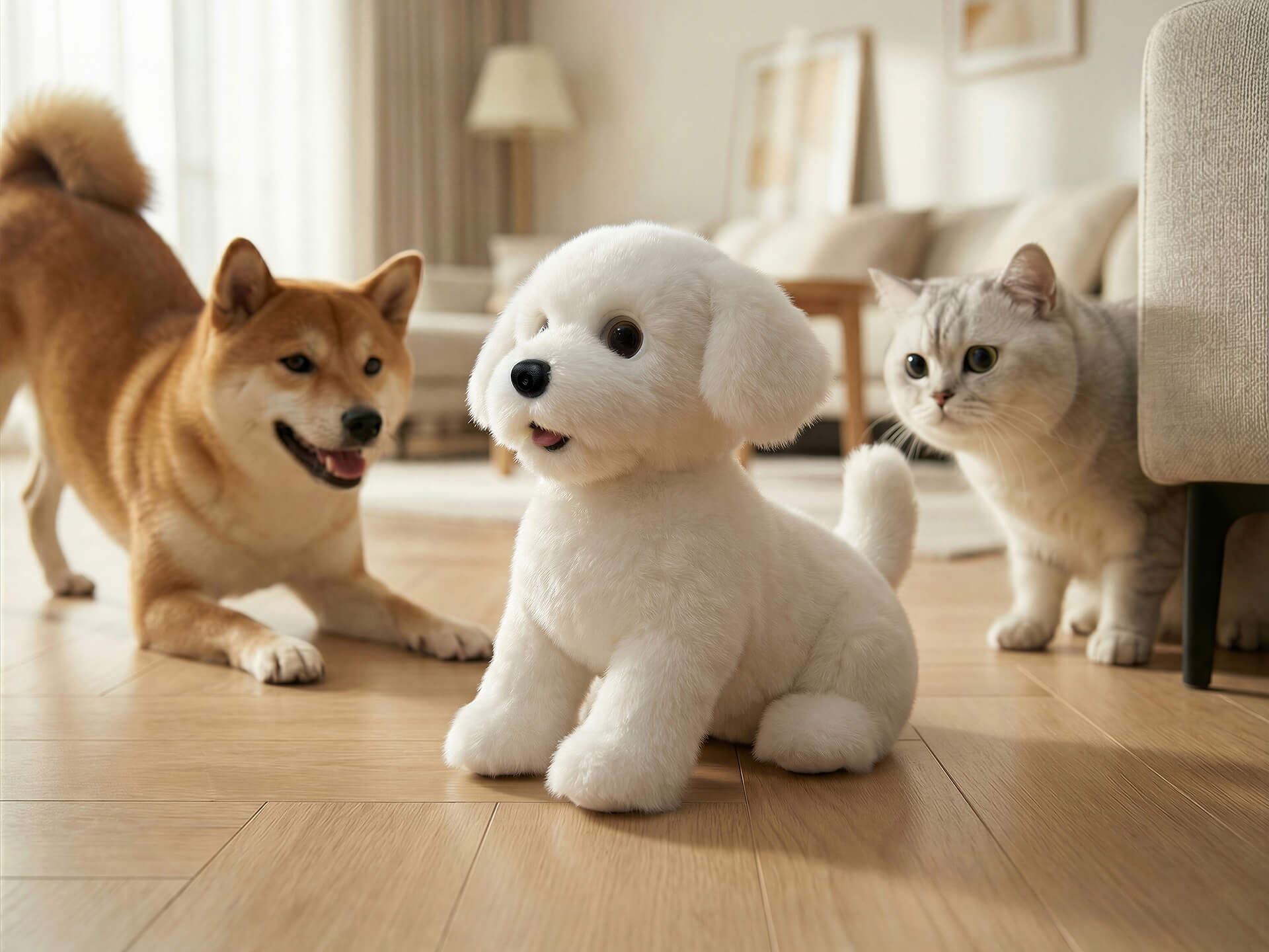 Ecovacs LilMilo with pets