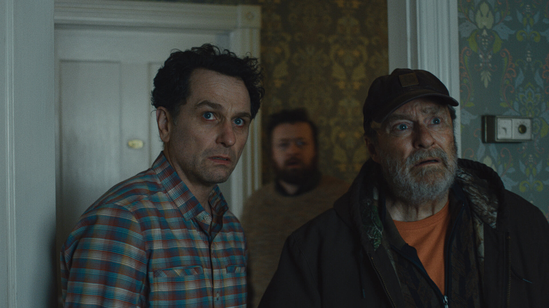 Paul and Wyck looking scared in Widow's Bay.