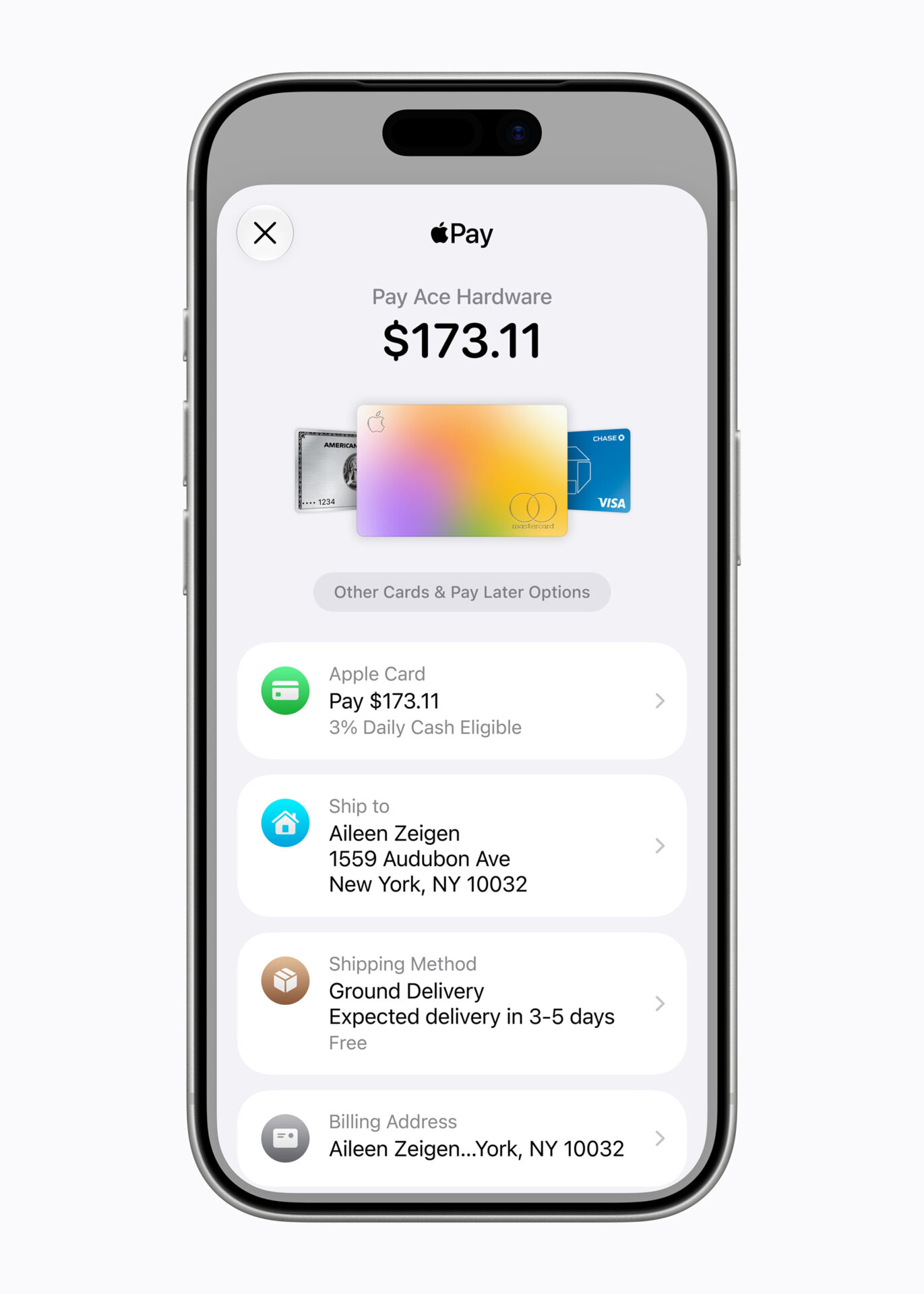 Apple Pay on iPhone