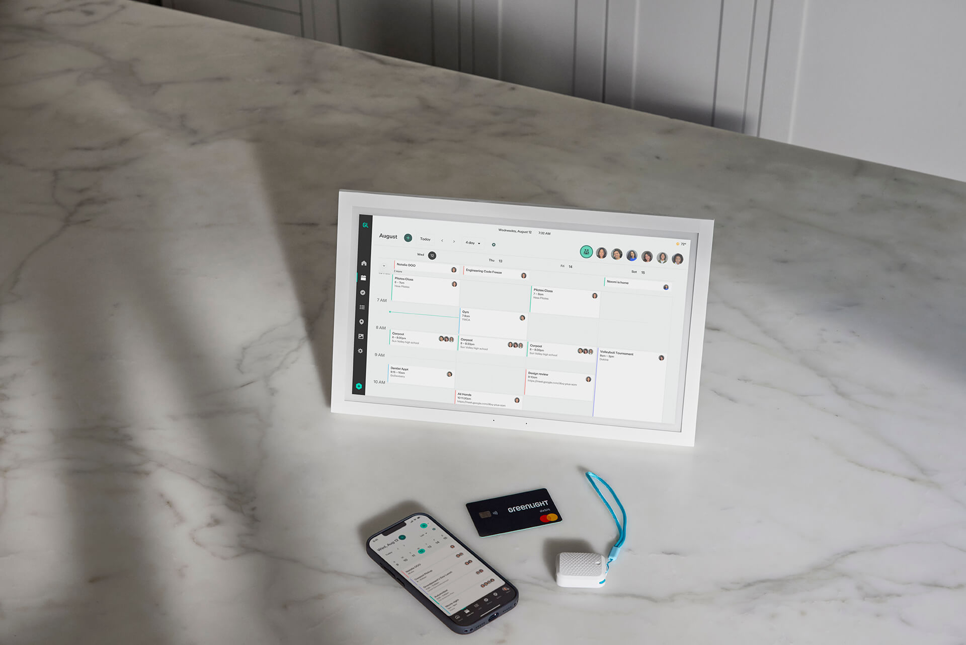 Greenlight Hub family calendar