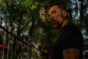 Max standing outside looking menacing in Cape Fear.