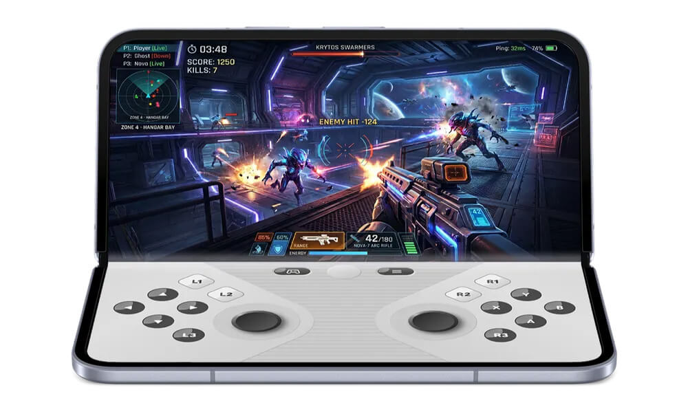 Pixel foldable gaming