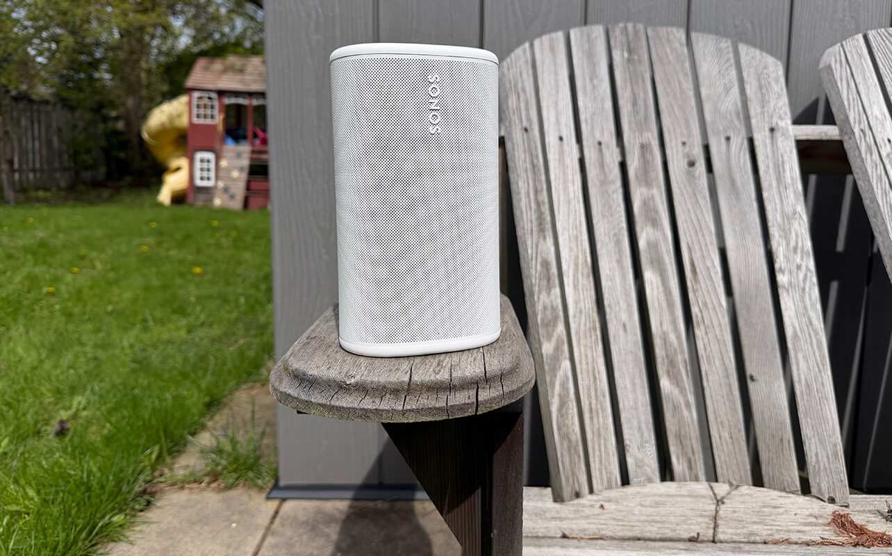 Sonos Play outside.