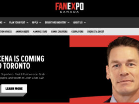 Fan Expo promo page showing John Cena